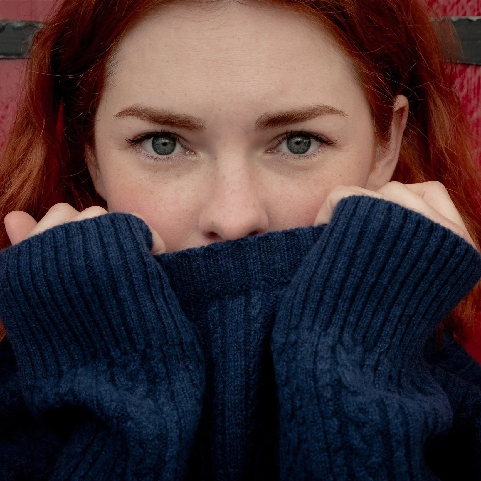 Kinalba Kaschmir Damen - Blau Pullover
