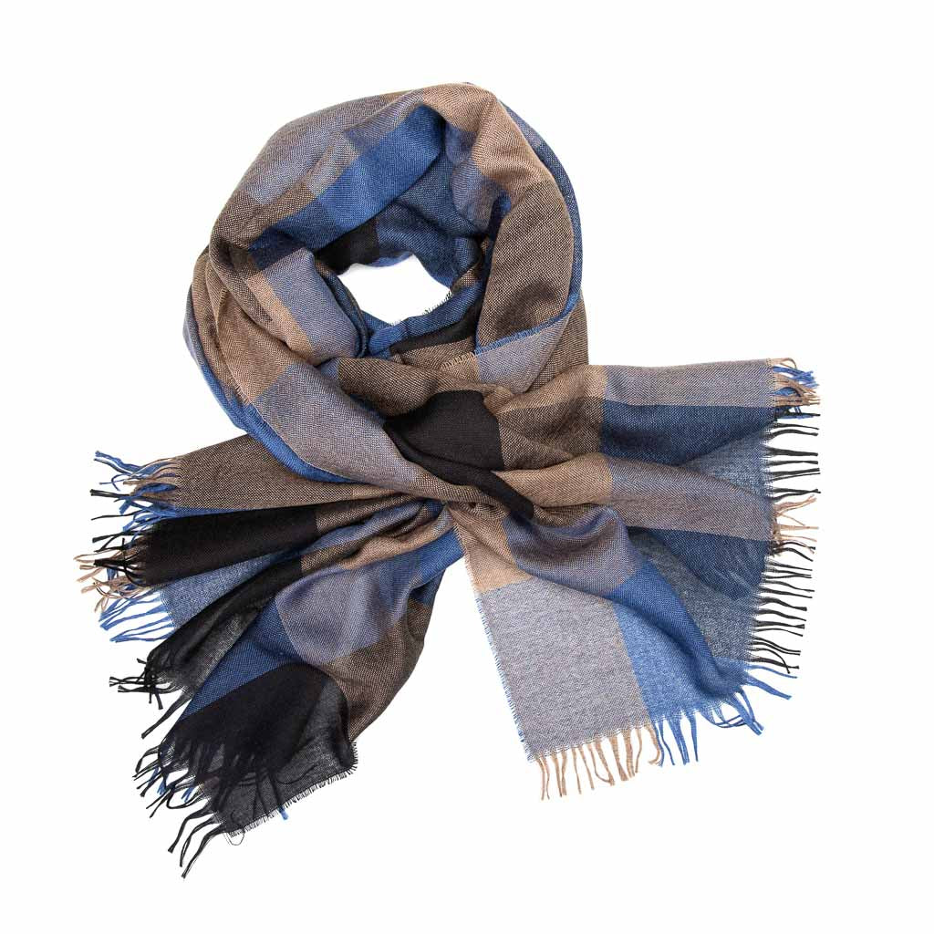 Leichte schottische Schals und Stolas aus Merino, Kaschmir und Seide