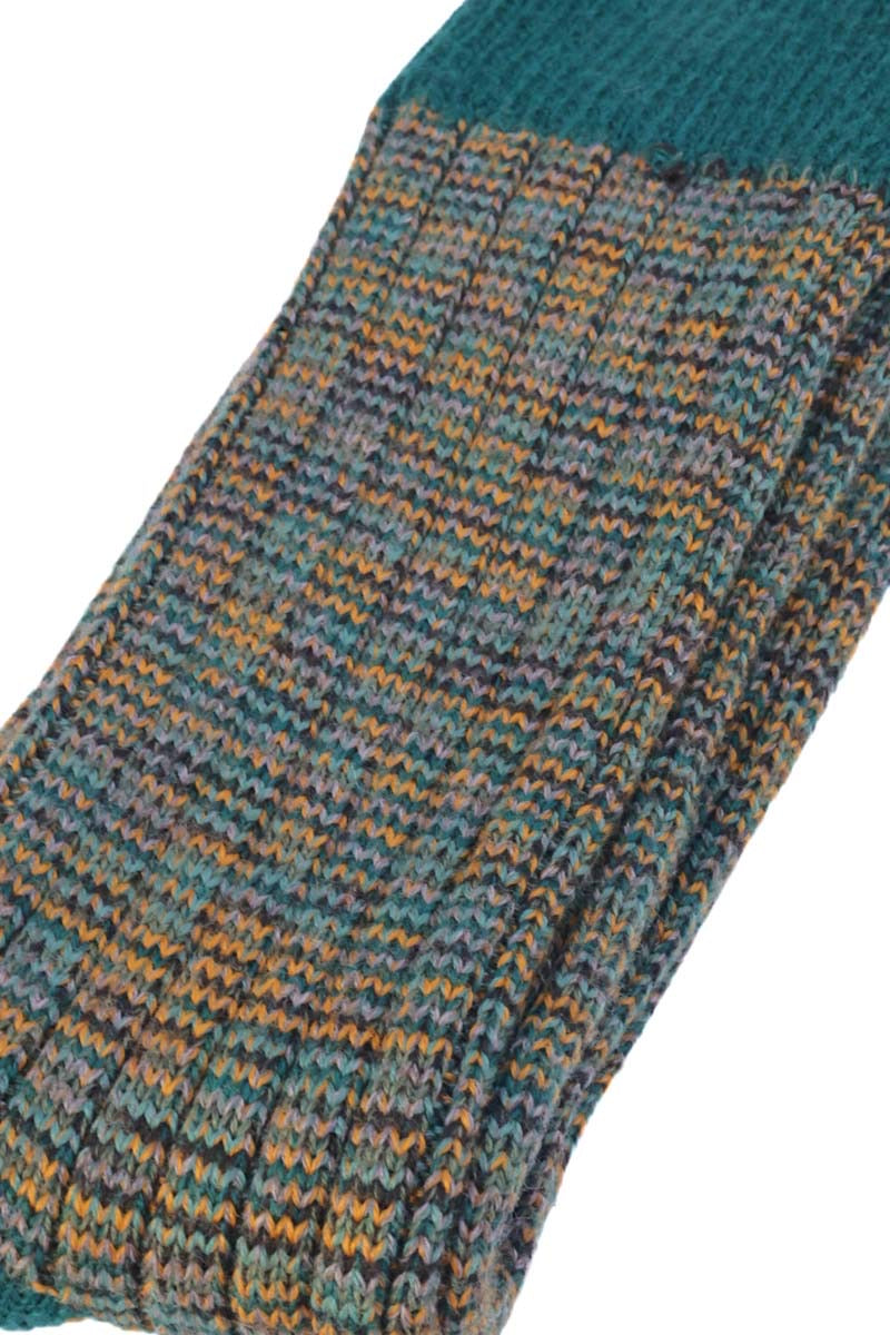 Merino socks men | Colorful green