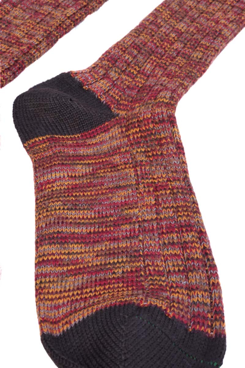 Merino Socks Men | Colorful Brown