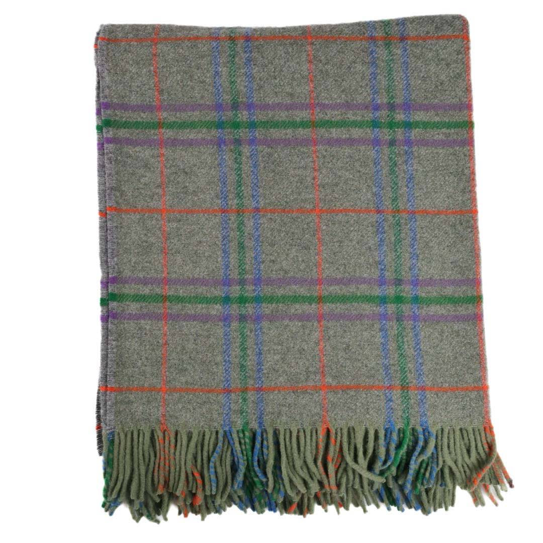 Schottische Tartan Plaid | Schurwolle Wolldecke Grün kariert | Glen Coe