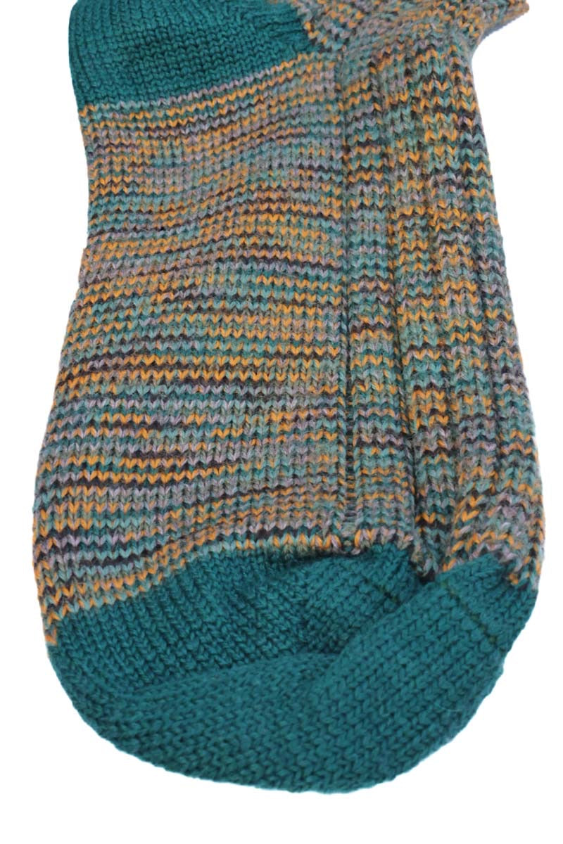 Merino socks men | Colorful green