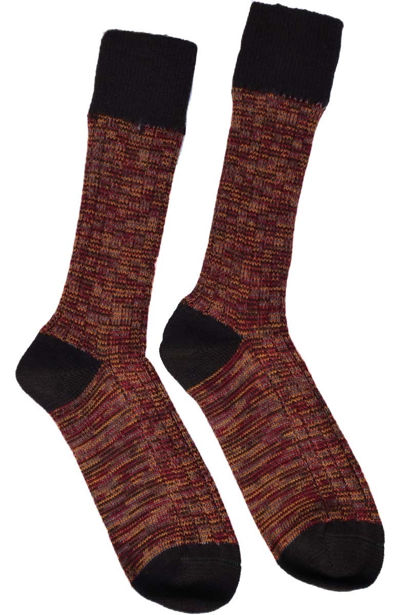 Merino Socks Men | Colorful Brown