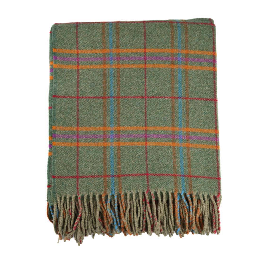 Schottische Tartan Plaid | Grün Orange Rot | Ailsa Craig