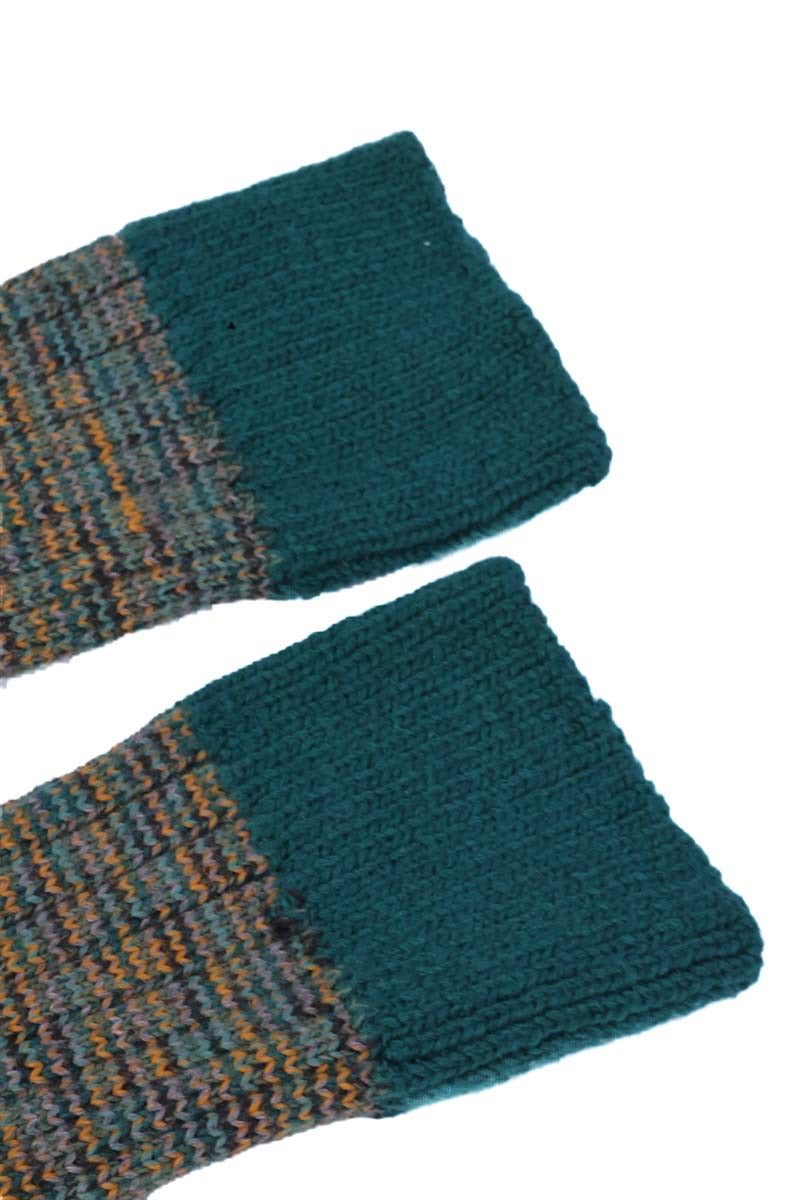 Merino socks men | Colorful green