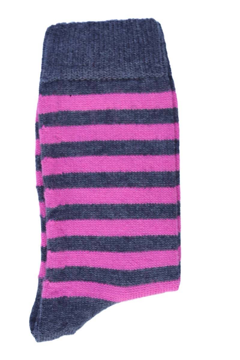 Striped socks for women | Pink and grey