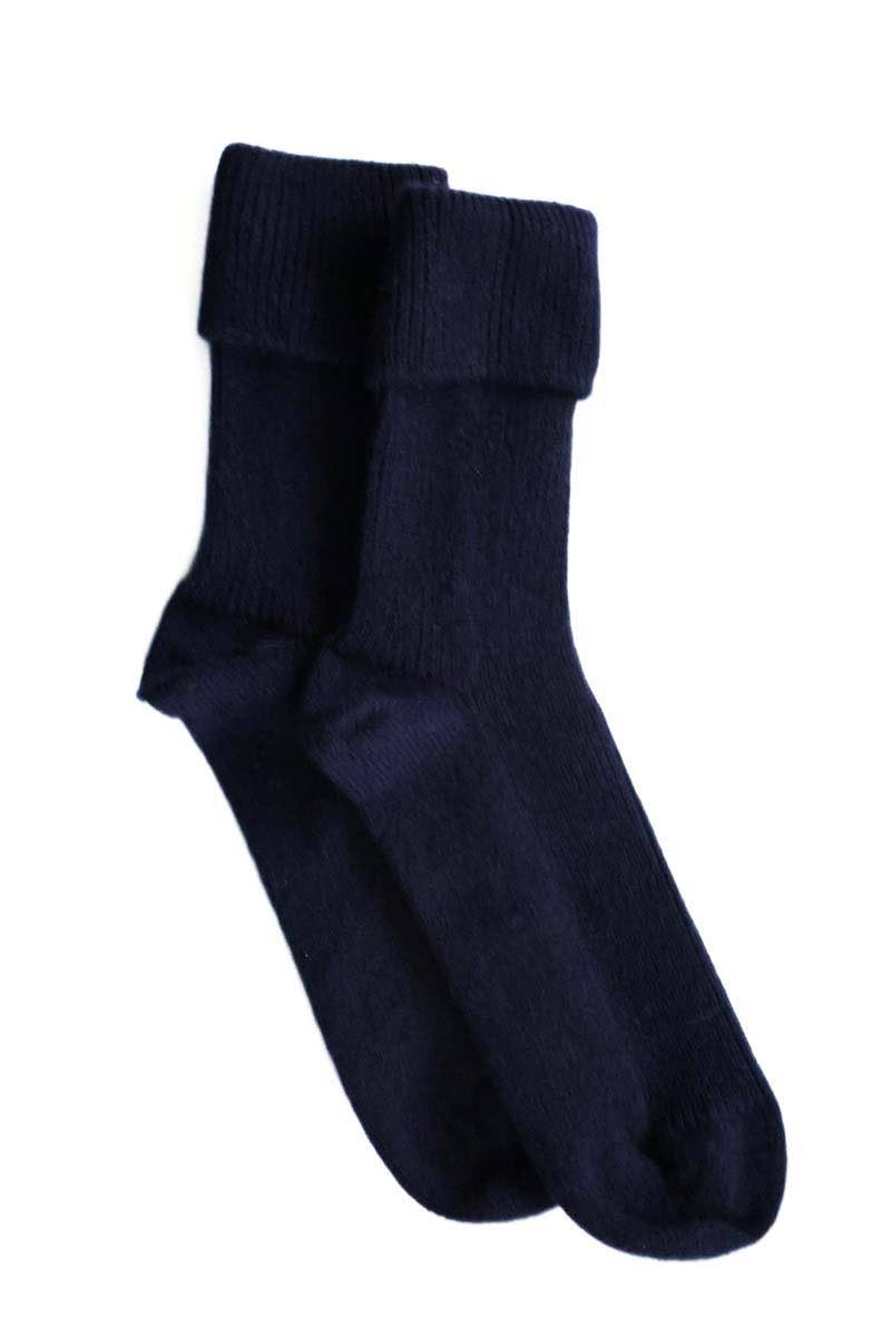Kaschmir Lounge Socken Marine