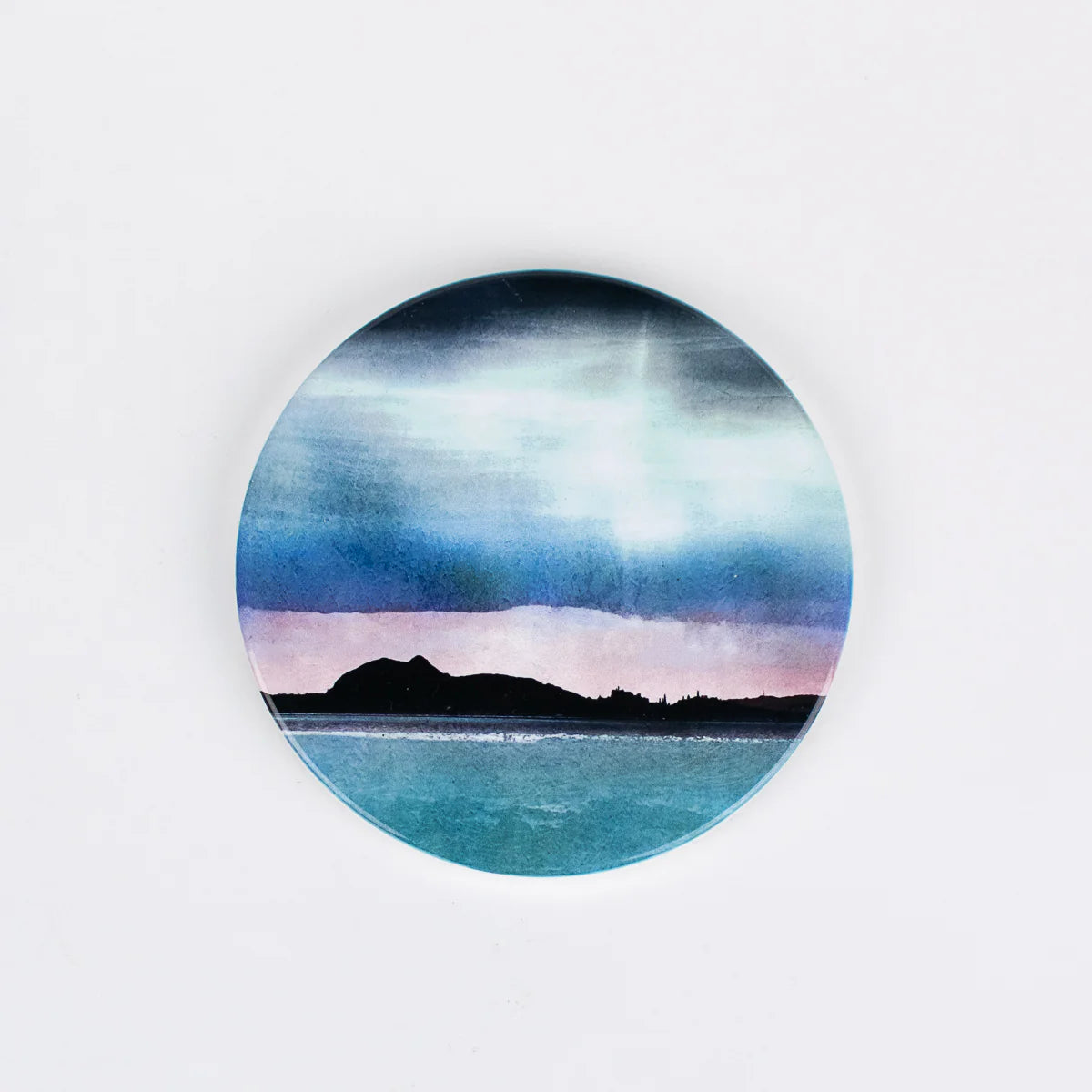 Edinburgh Skyline from East Lothian Keramik Untersetzer