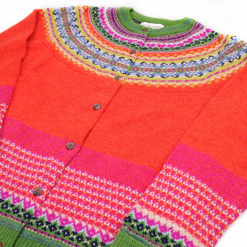 Eribé Damen Alpine Strickjacke Bellarose | Merino & Alpaca | Made in Scotland
