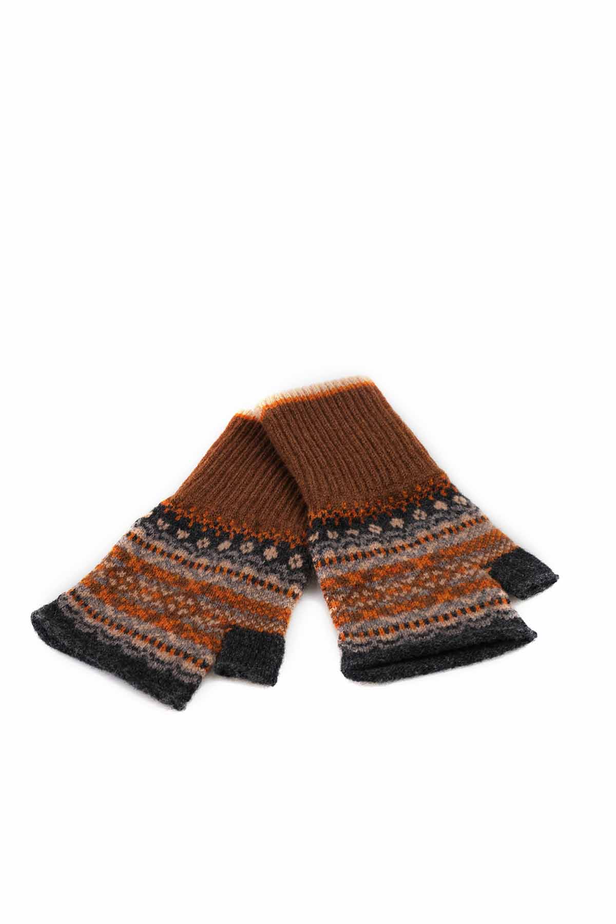 Eribé Damen Offene Handschuhe Reine Merino Schurwolle Alloa Winter