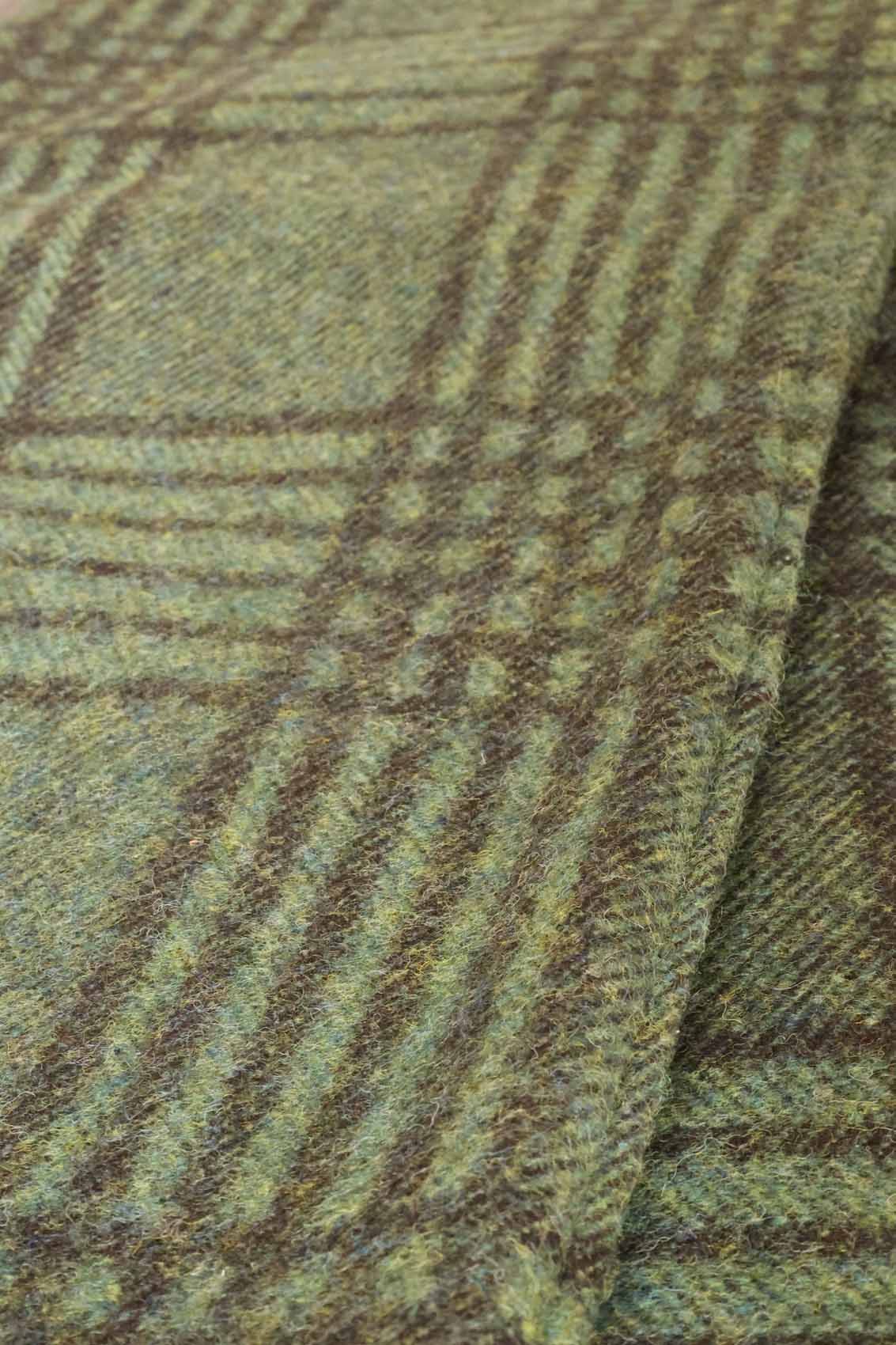 Family Picnic Blanket | Blue and Grey Shetland Wool