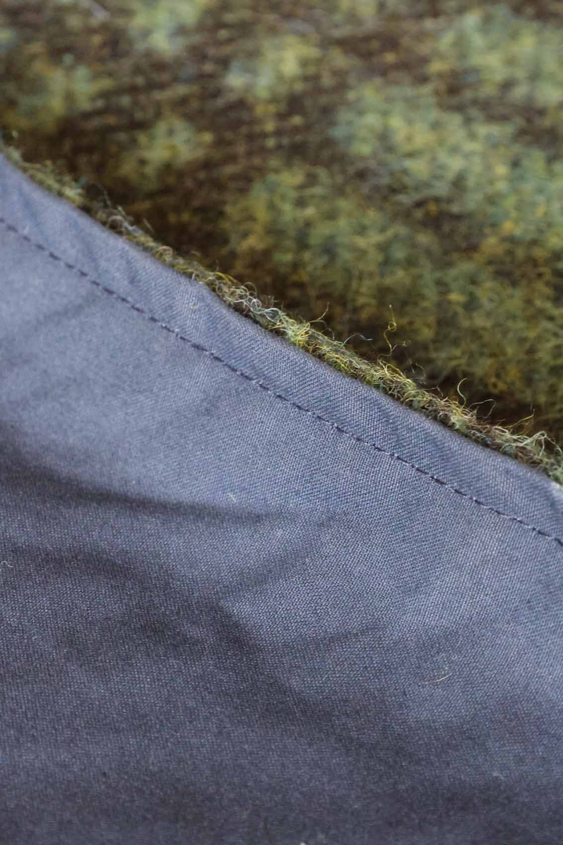 Family Picnic Blanket | Blue and Grey Shetland Wool