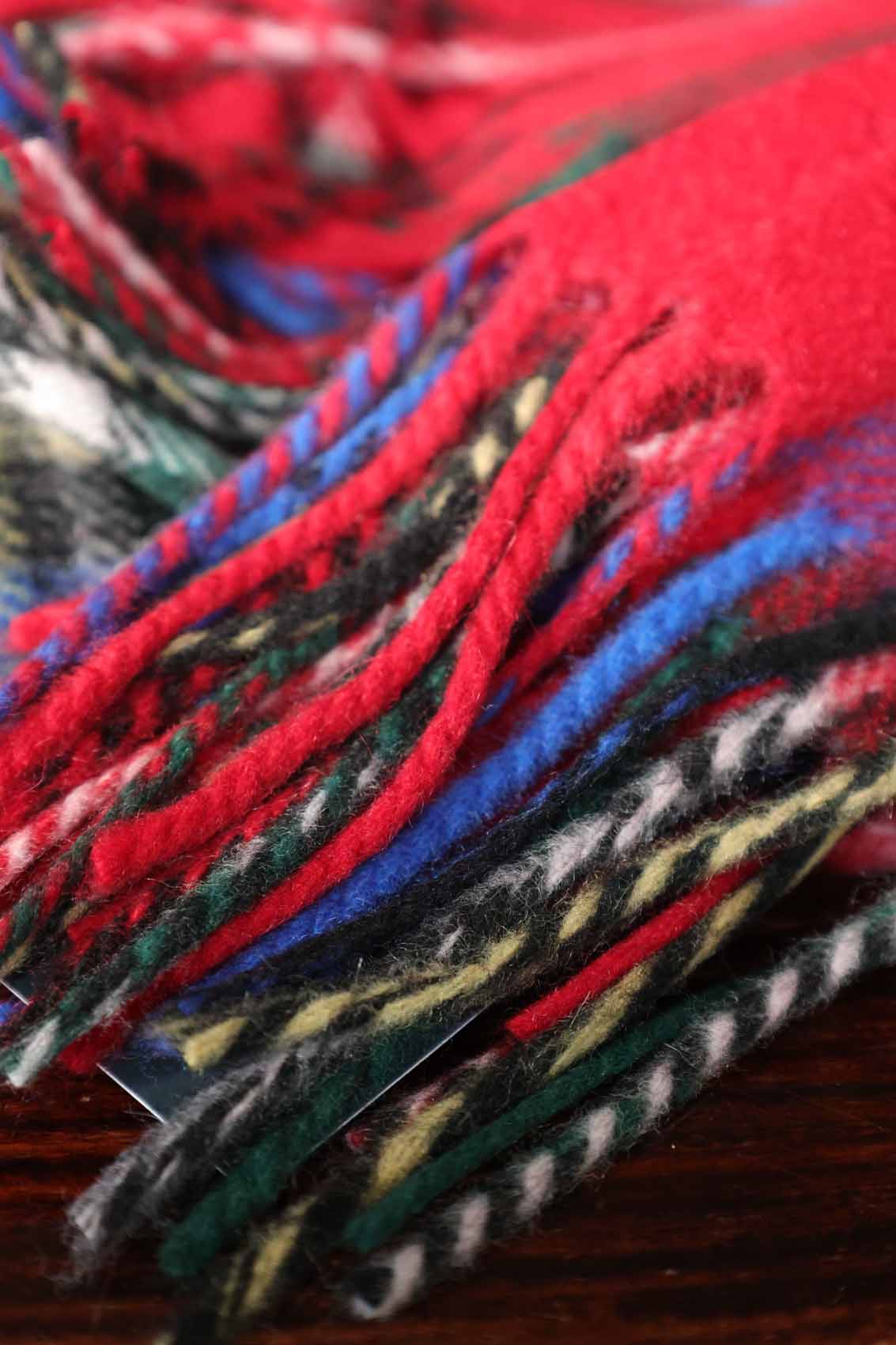 Large Cashmere Scarf | Royal Stewart Red Check