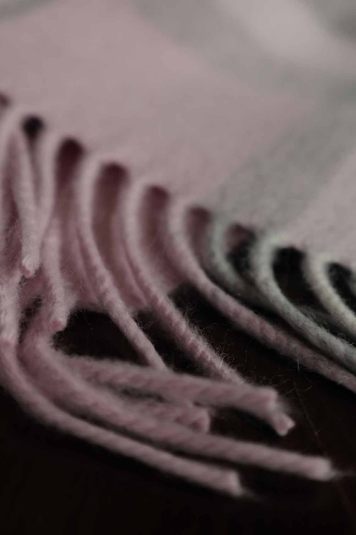 Large Cashmere Scarf | Pink and Grey Check