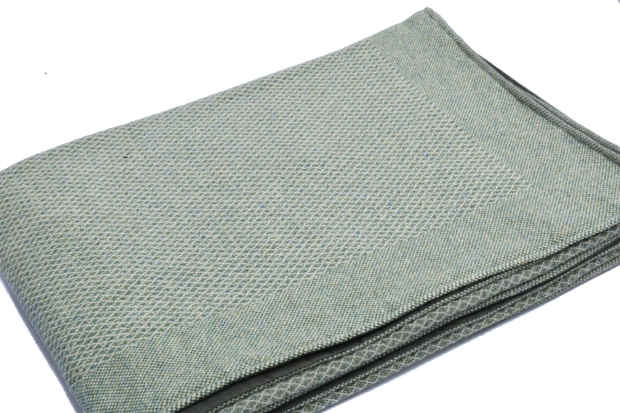 Picnic blanket green - 100% natural fibers