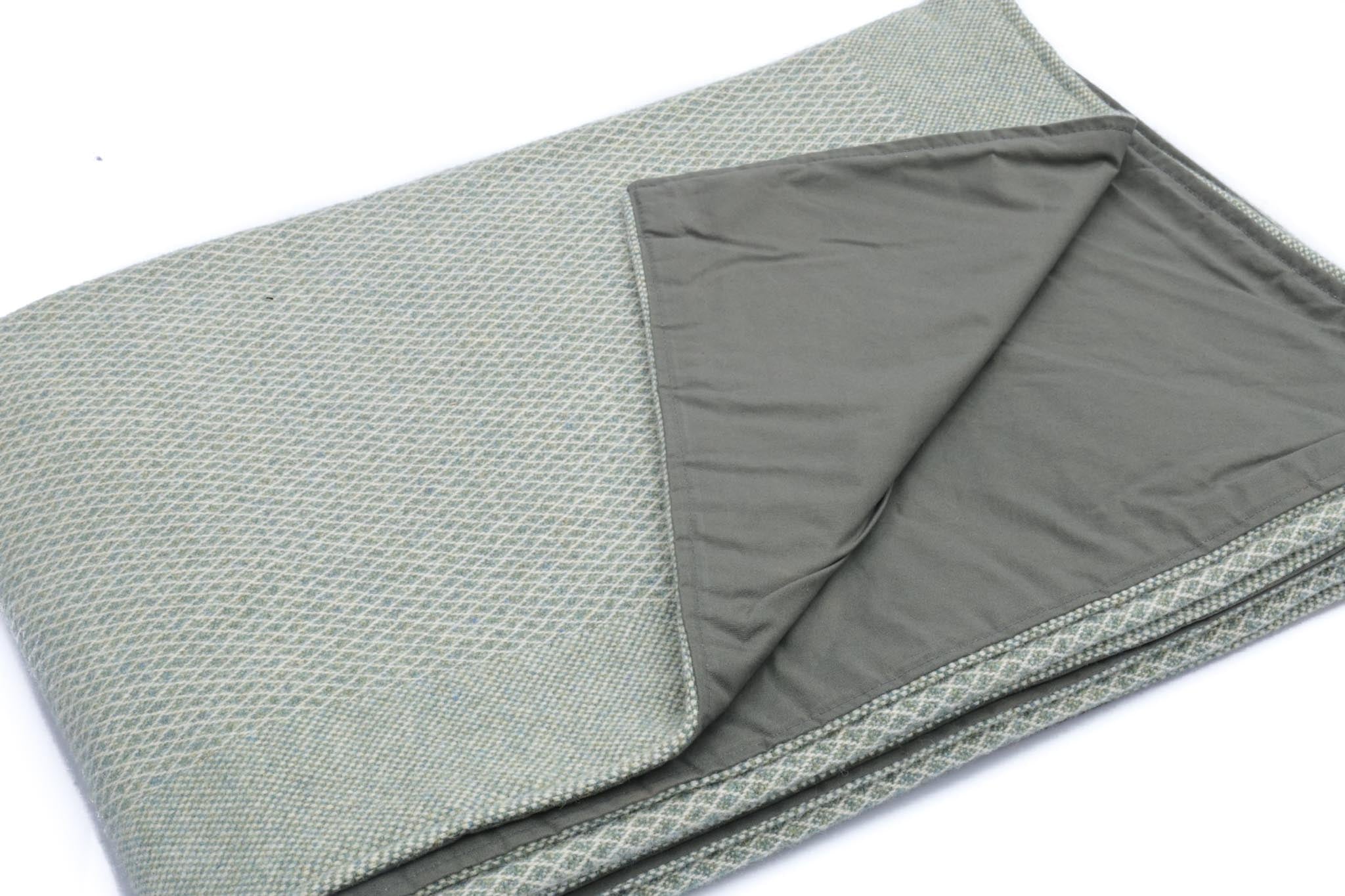 Picnic blanket green - 100% natural fibers