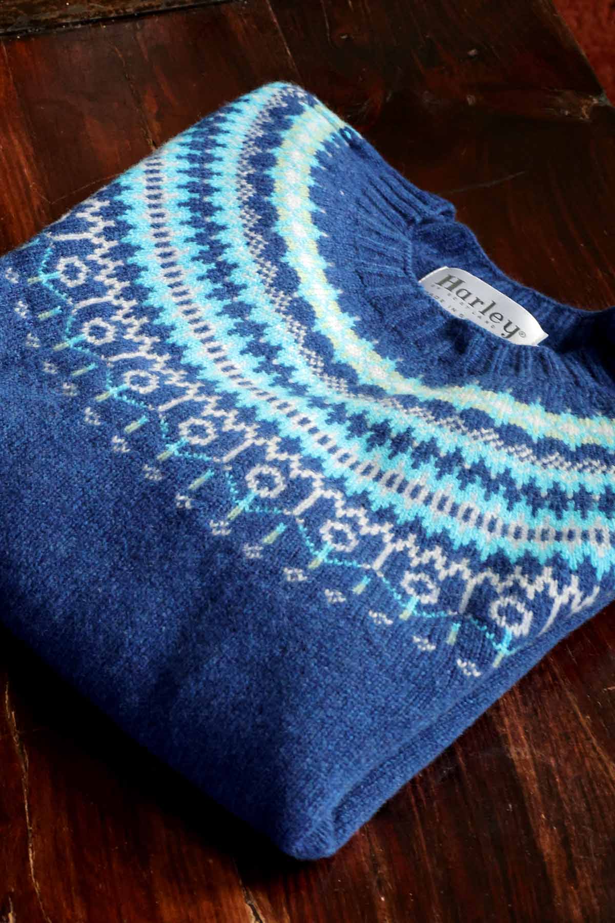 Fairisle sweater | Superfine lambswool pastel pink