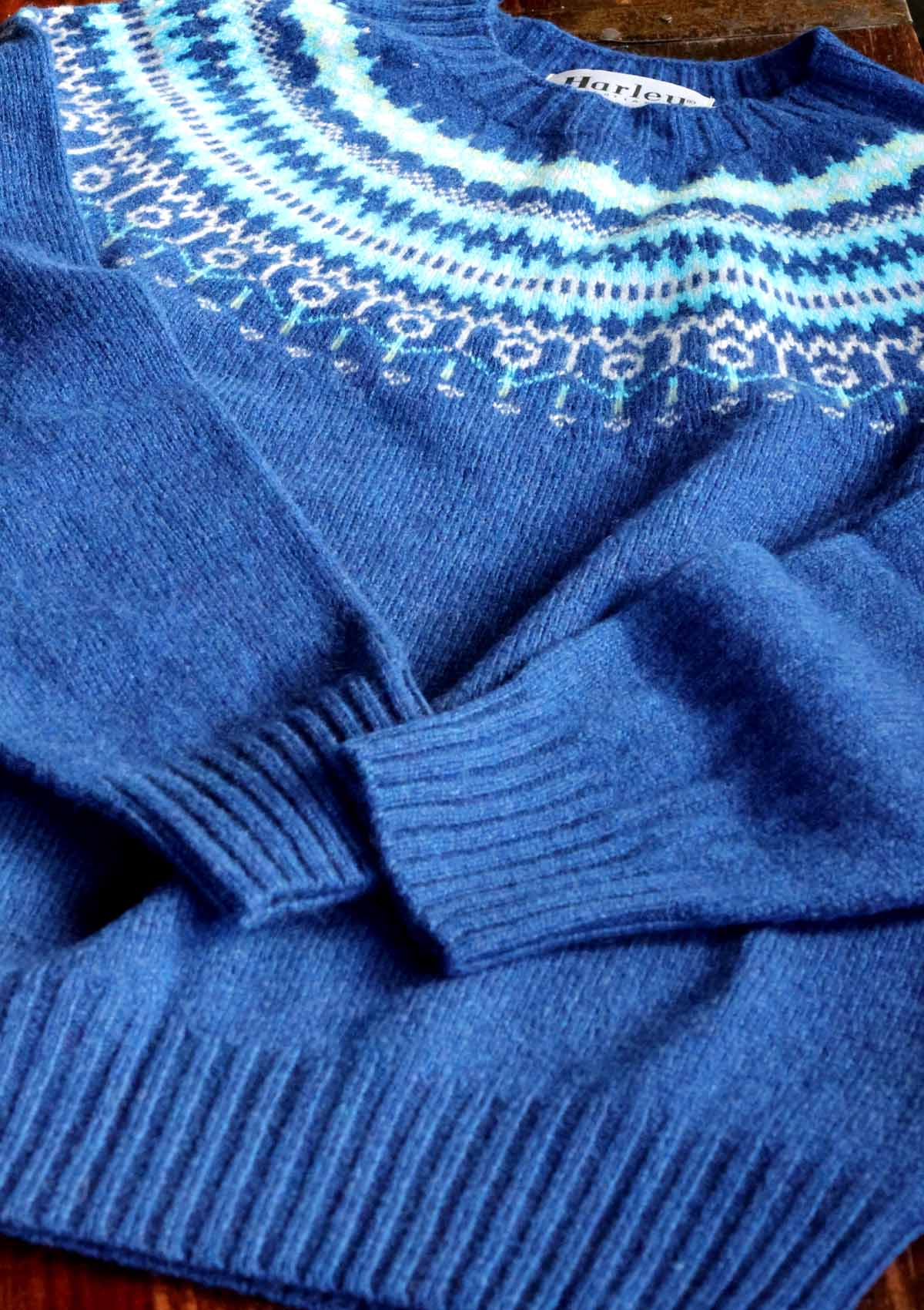 Fairisle sweater | Superfine lambswool pastel pink