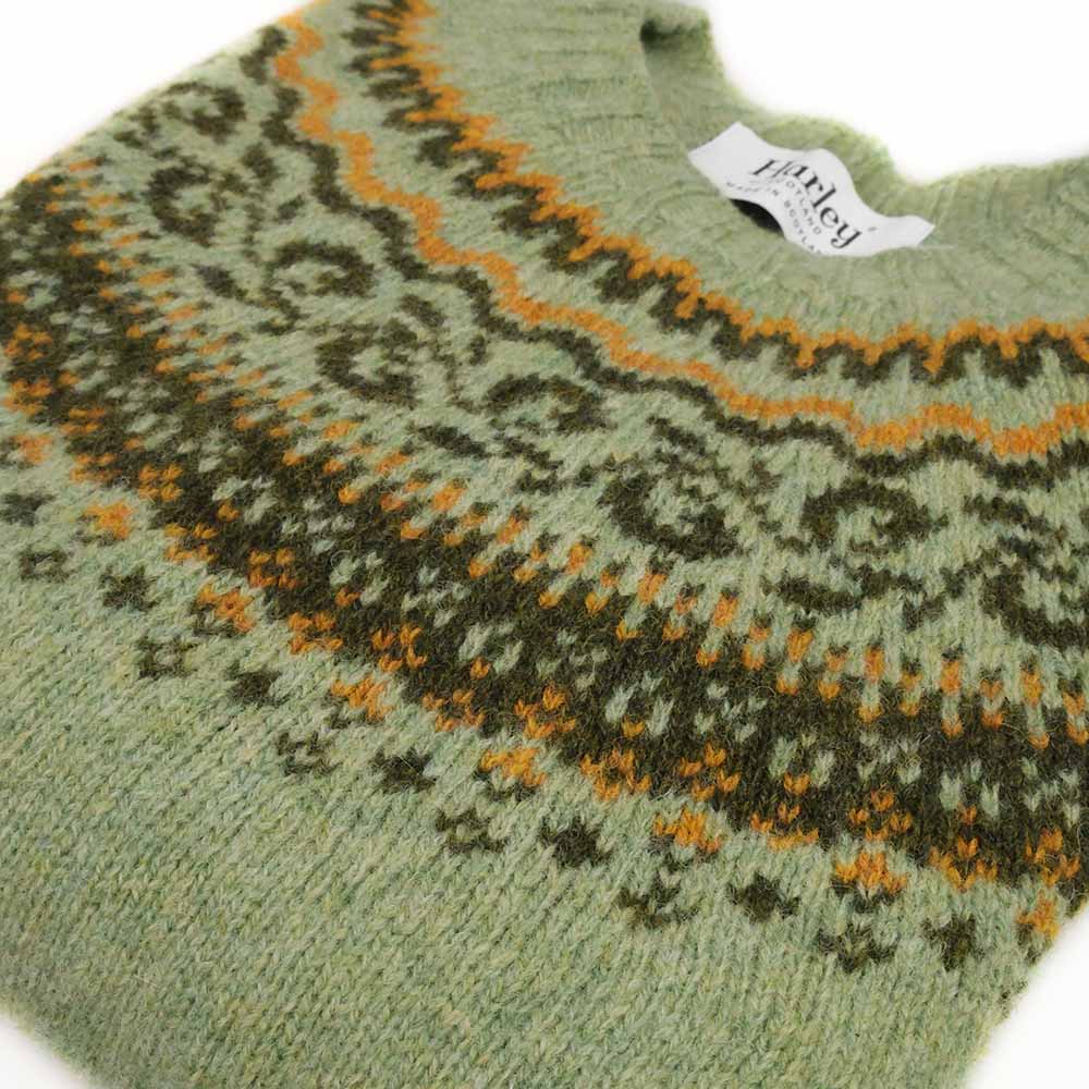 Harley-Scotland-Damen-Fairisle-Pullover-Sage2