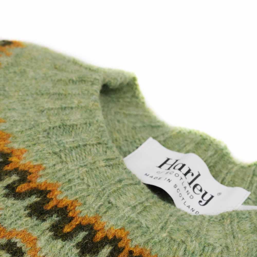 Harley-Scotland-Damen-Fairisle-Pullover-Sage_kragen