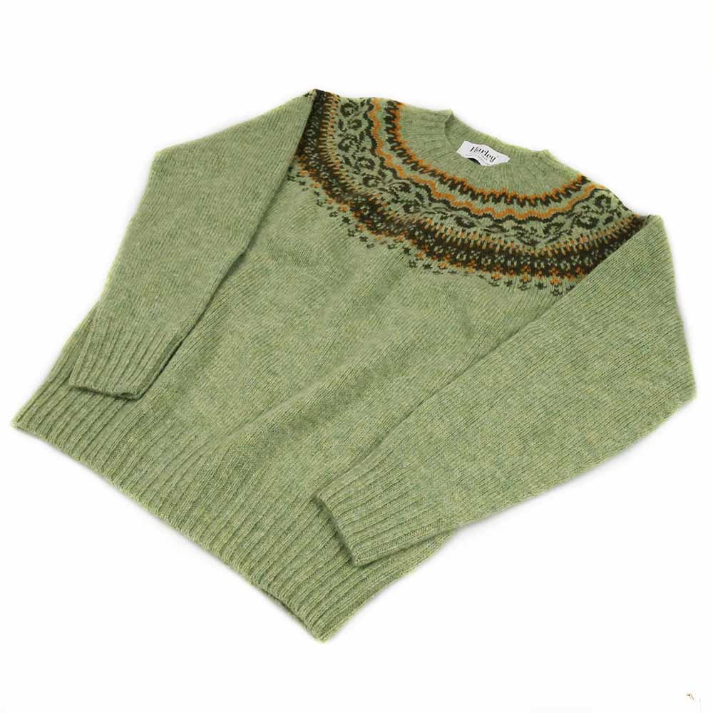 Harley-Scotland-Damen-Fairisle-Pullover-Sage_vorne