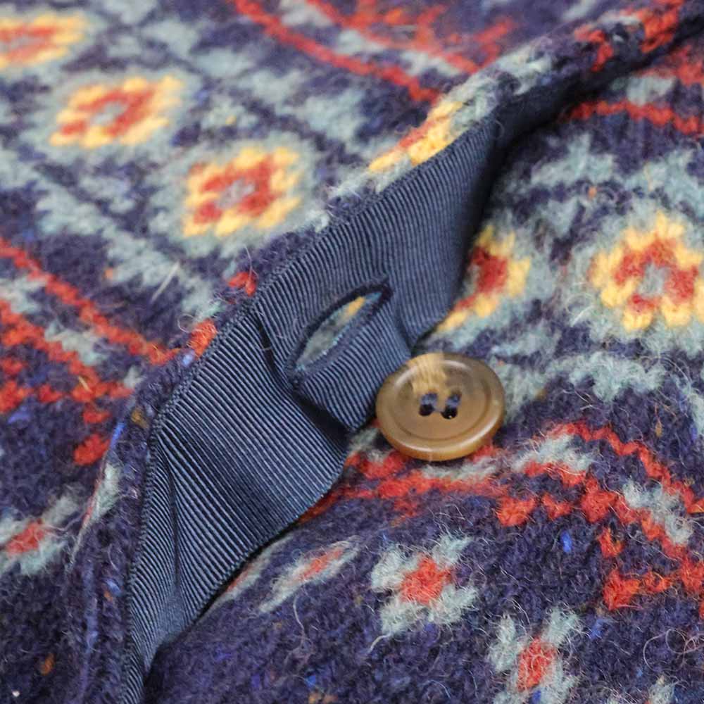 Cardigan Harley-Scotland pour femme - Bleu - boutons à l'intérieur
