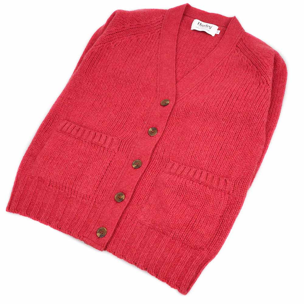 Cardigan Damen Himbeerrosa | Superweiche Wolle