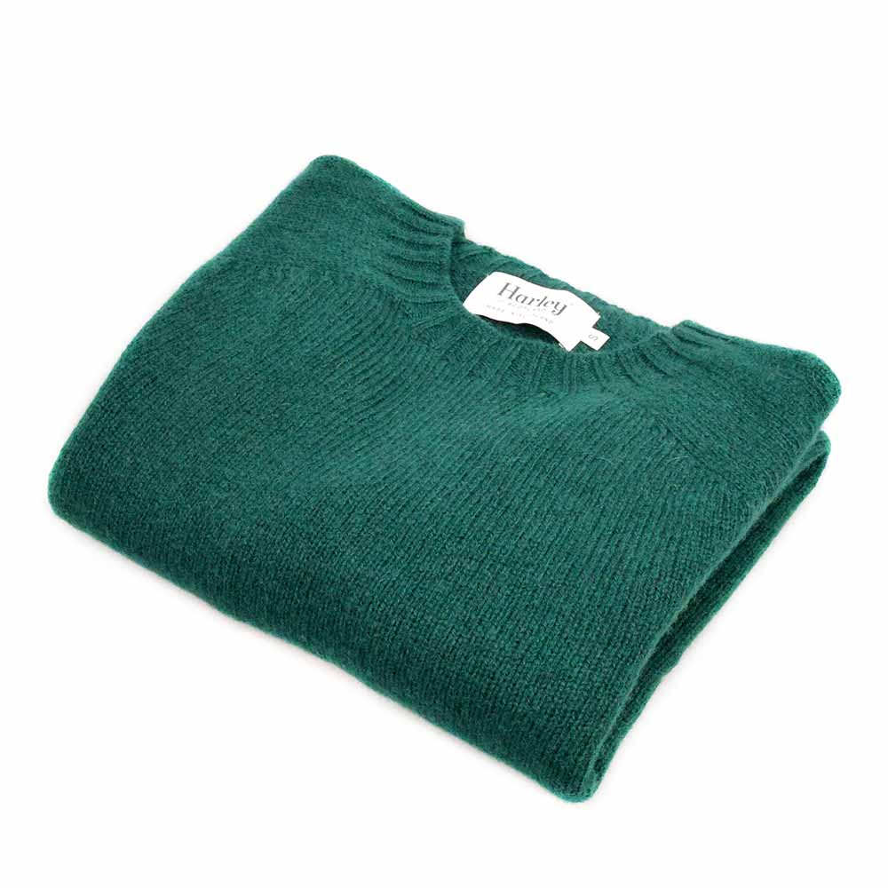 Harley-Scotland-Herren-Pullover-Racing-Green-gefaltet