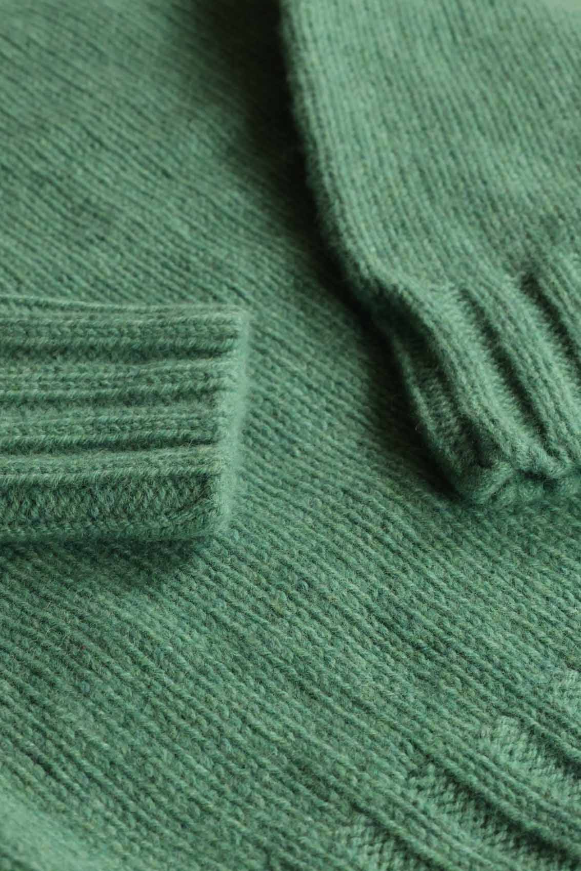 Damen Wool Pullover mit Rollkragen | Reine Lammwolle Grün