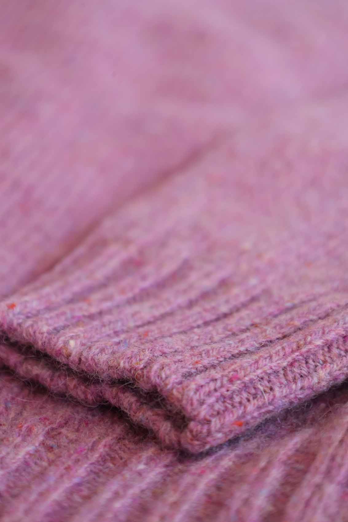 Fair Isle-Pullover Damen | Lila Distel
