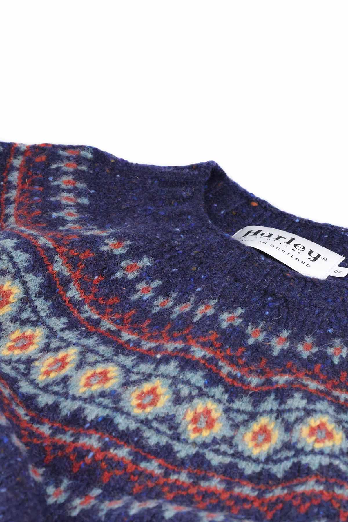 Fair Isle-Pullover Damen | Himmel