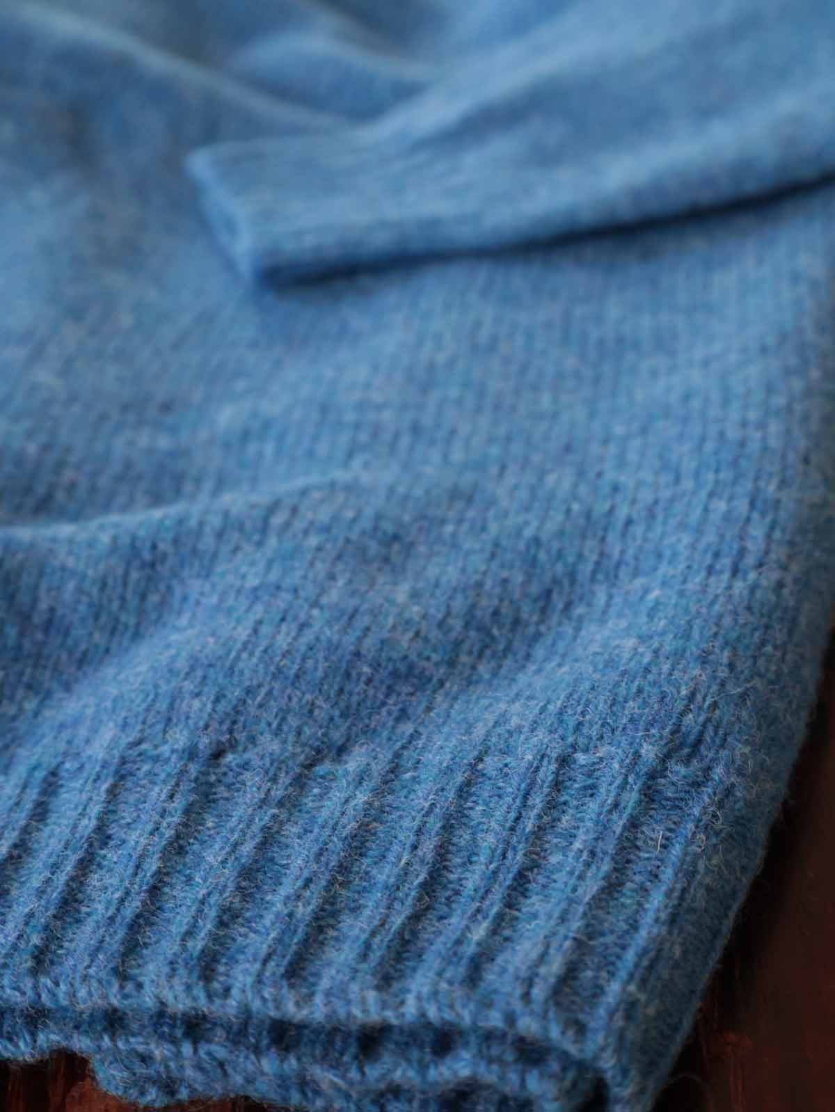 Pullover Reine Schurwolle | Kobalt Blau