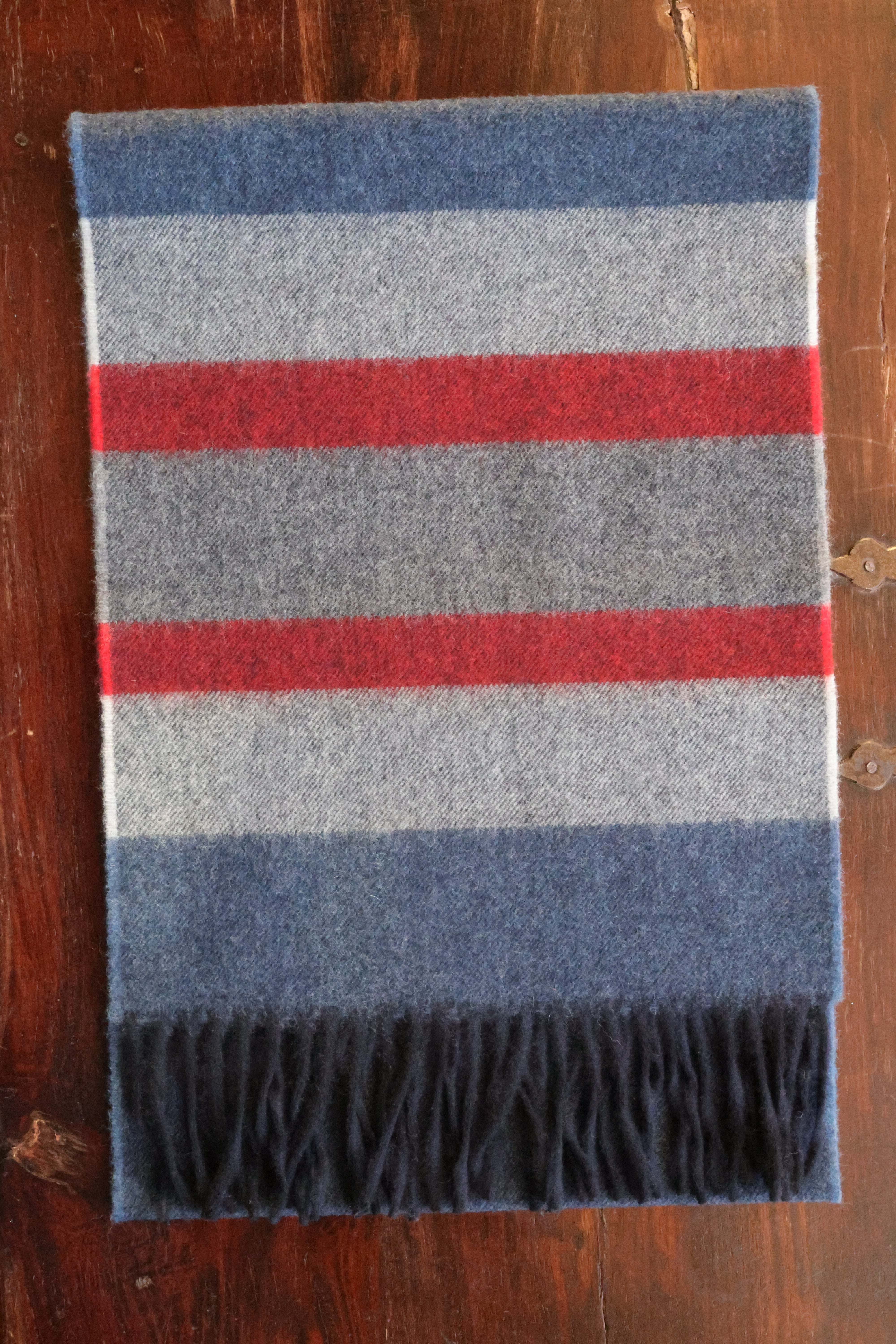 Kaschmir Lammwolle Schal Blau