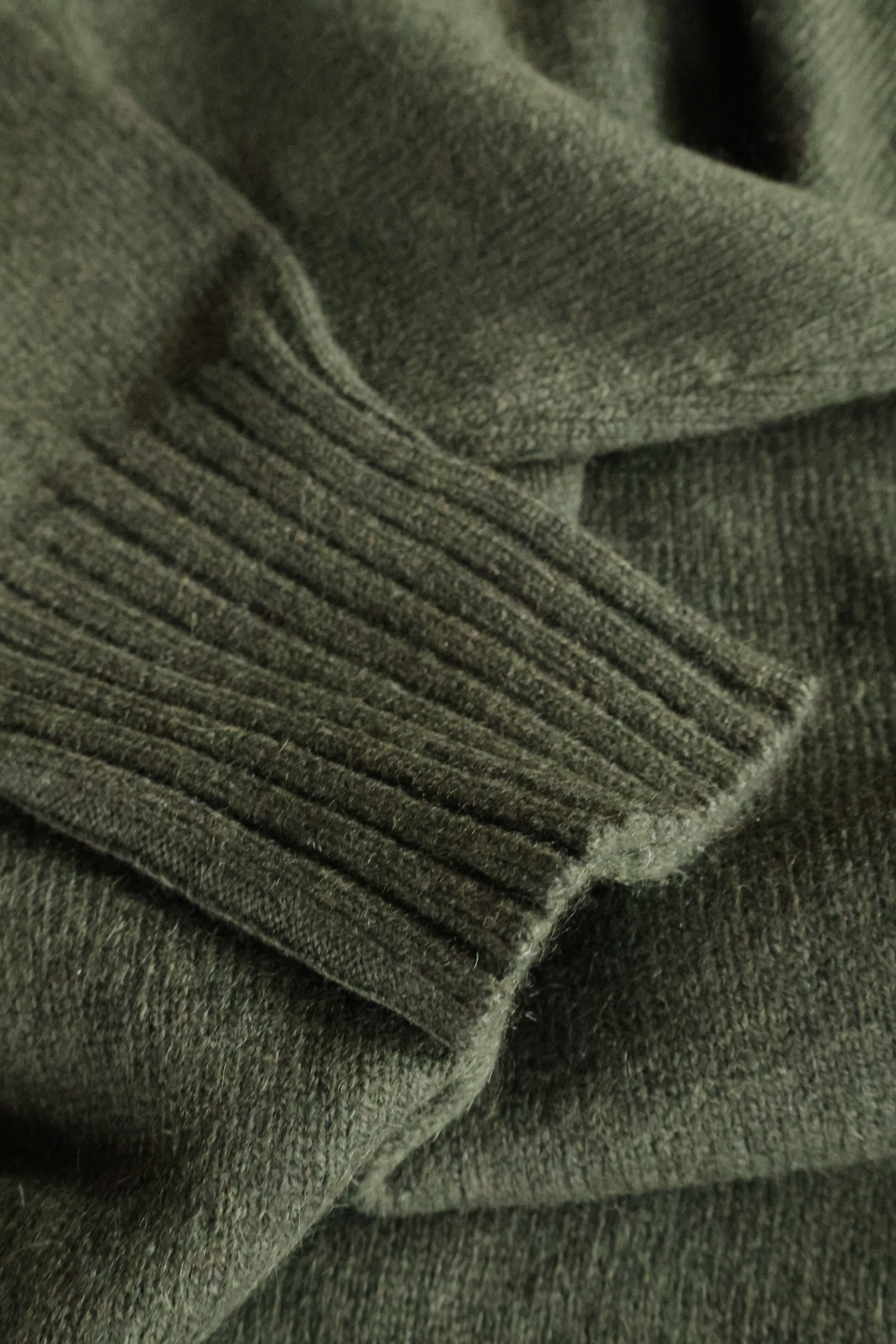 Kaschmir Rundhals Pullover Grün | Herren