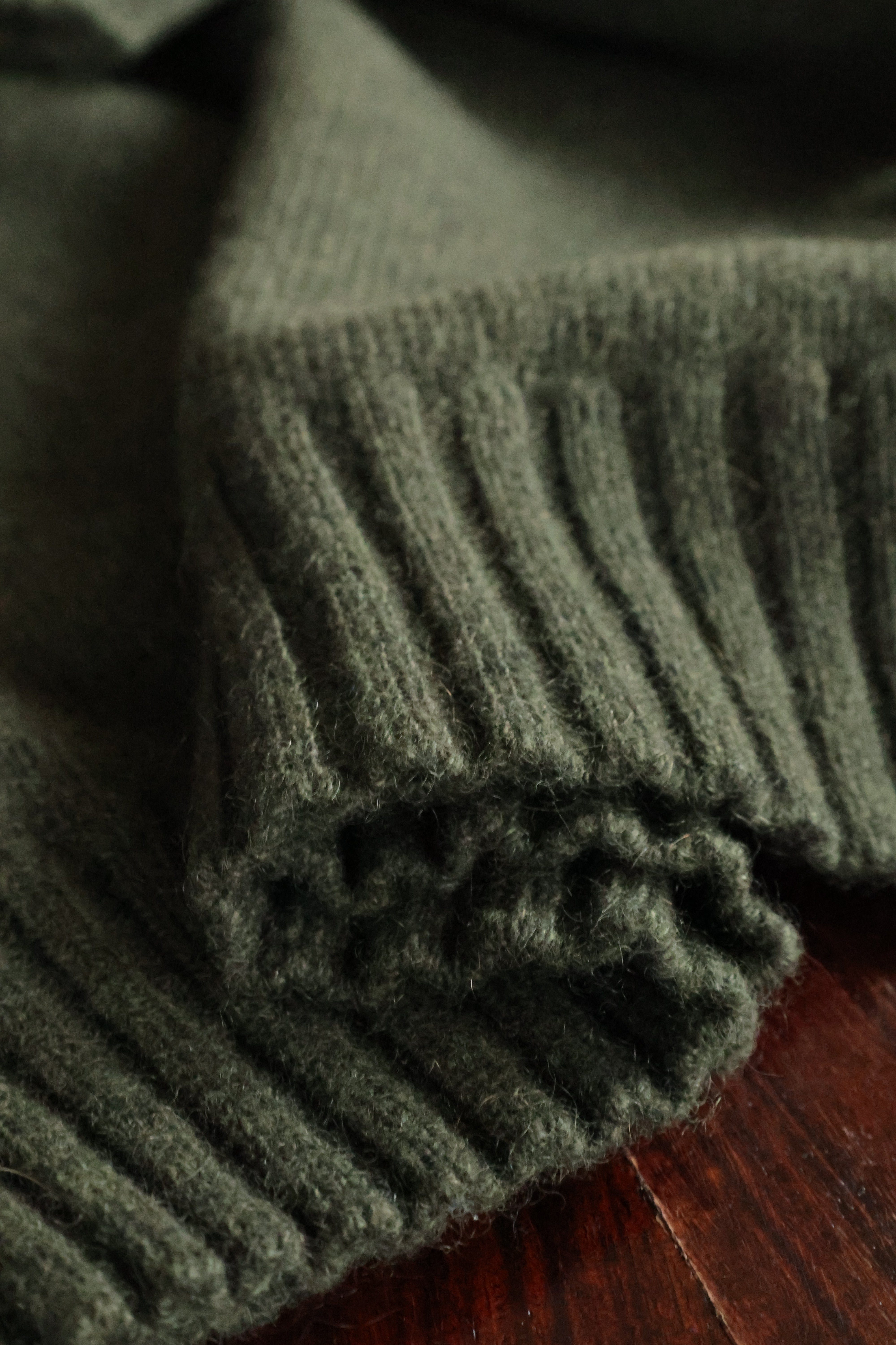 Kaschmir Rundhals Pullover Grün | Herren