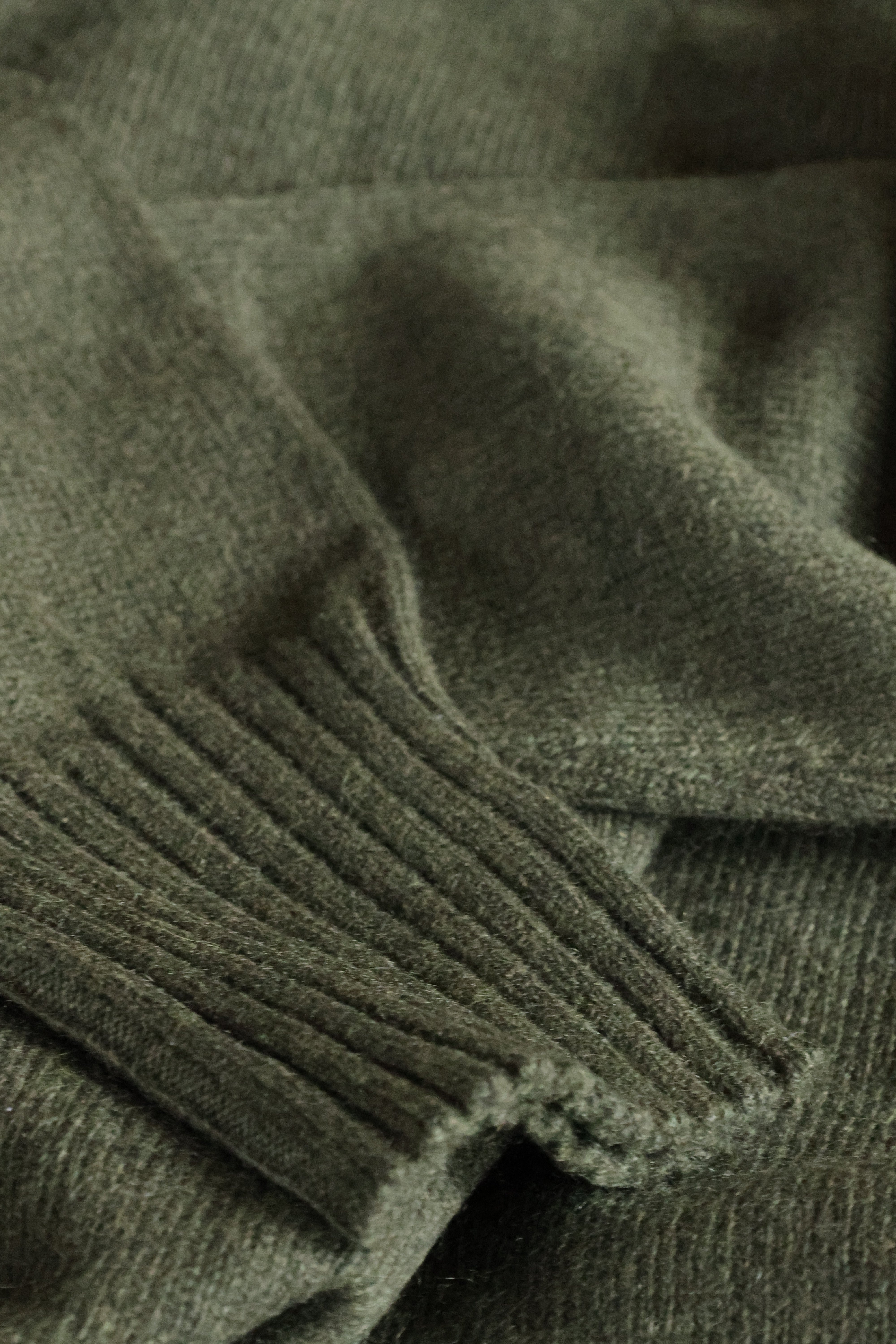 Kaschmir Rundhals Pullover Grün | Herren