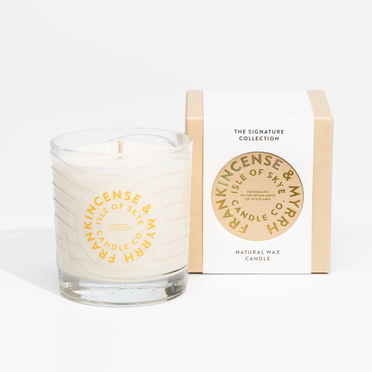 Isle of Skye Candles Frankincense & Myrrh Duftkerze im Insel Tumbler – Detailansicht
