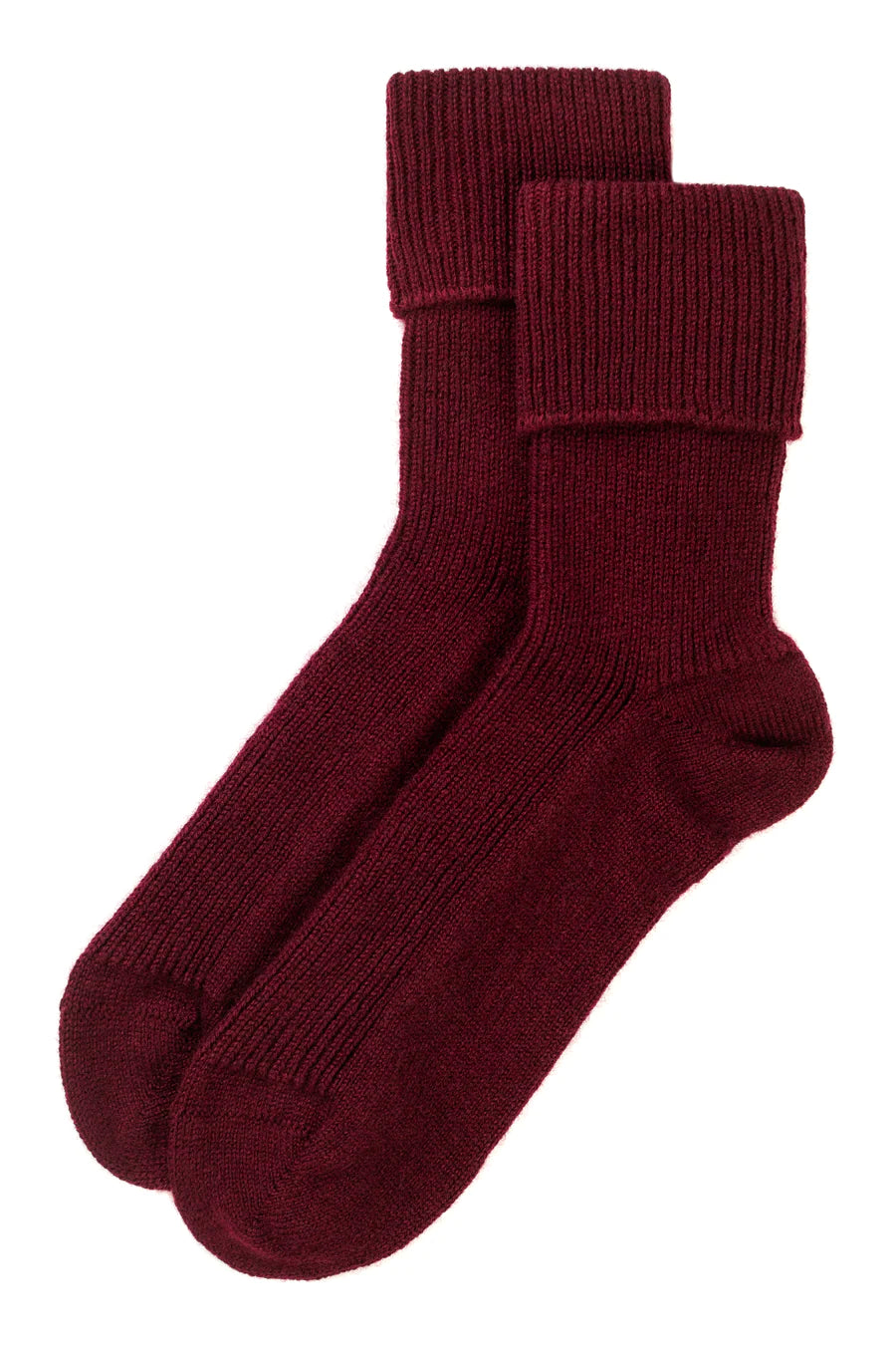 Cashmere Lounge Socks Wine Red