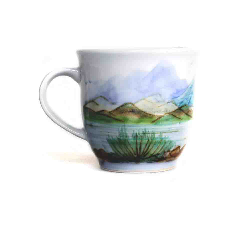 Keramik Becher Die schottische Landschaft