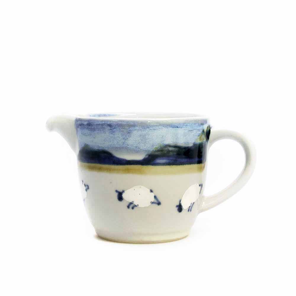 Keramik Sahnekännchen Schottische Schafe | Highland Stoneware