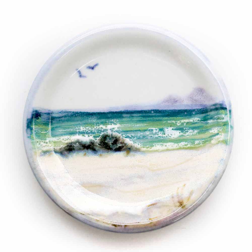 Keramik Untersetzer Schottische Meereslandschaft | Highland Stoneware