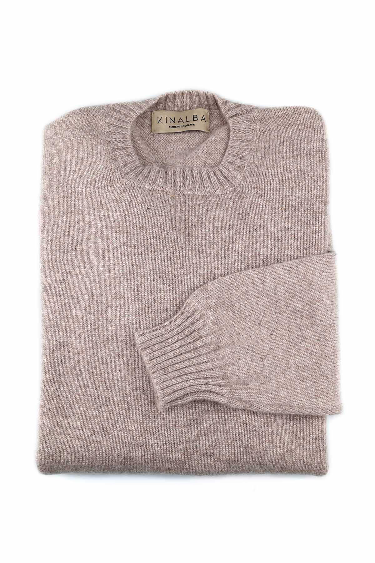 Kinalba Kaschmir Pullover Damen Beige rundhals
vorne