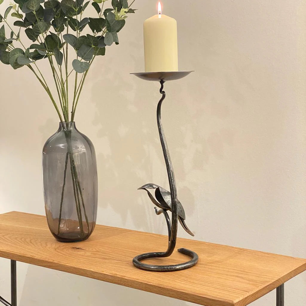 Steel candle holder | Raised