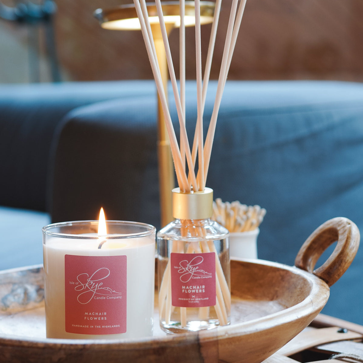 Isle of Skye Candles Machair Flowers Duftkerze aus der Scottish Collection – Stimmungsbild
