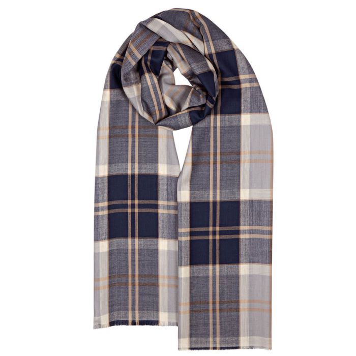 Merino Stola bannockbane grey Lochcarron