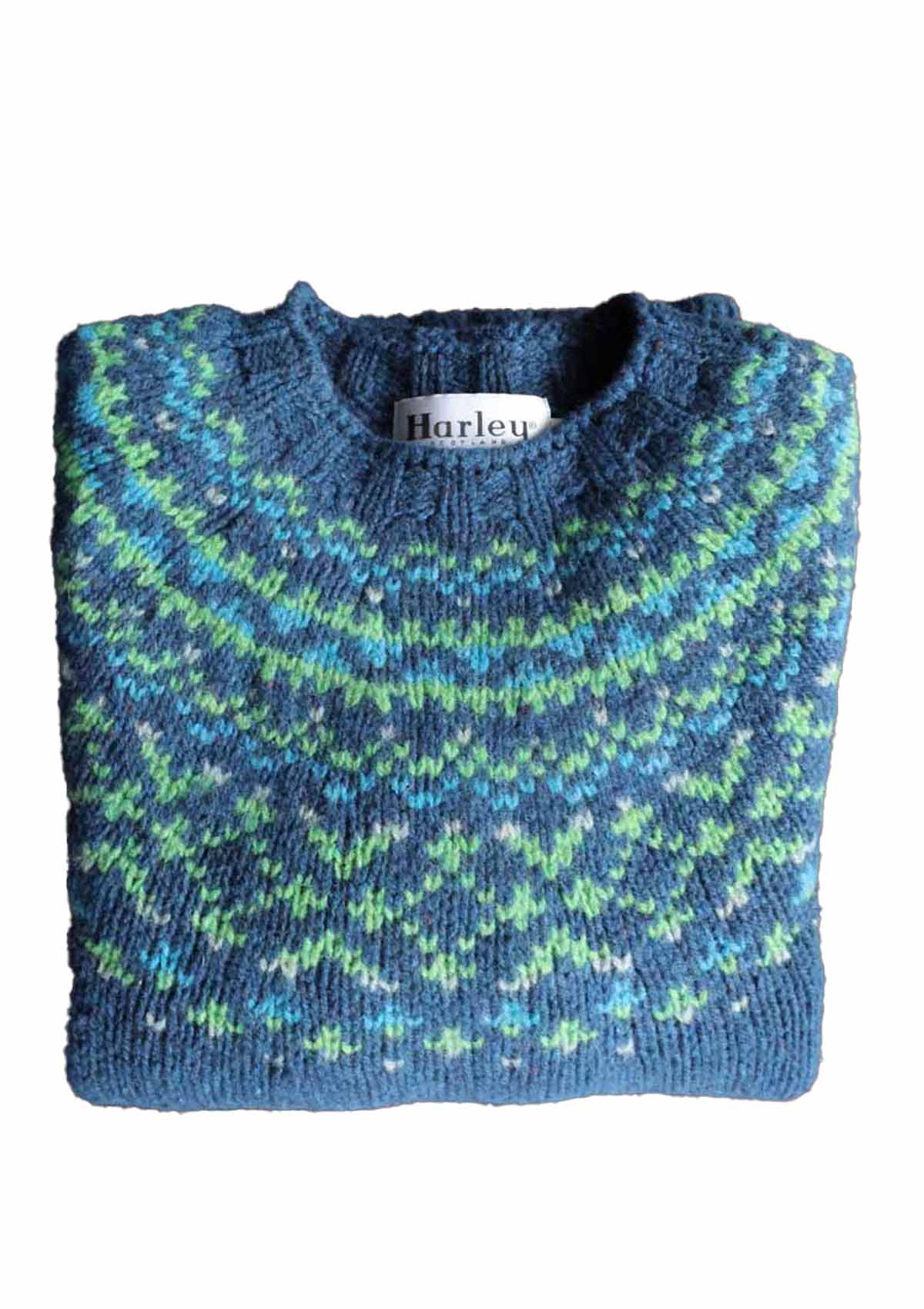 Fair Isle-Pullover Damen | Himmel