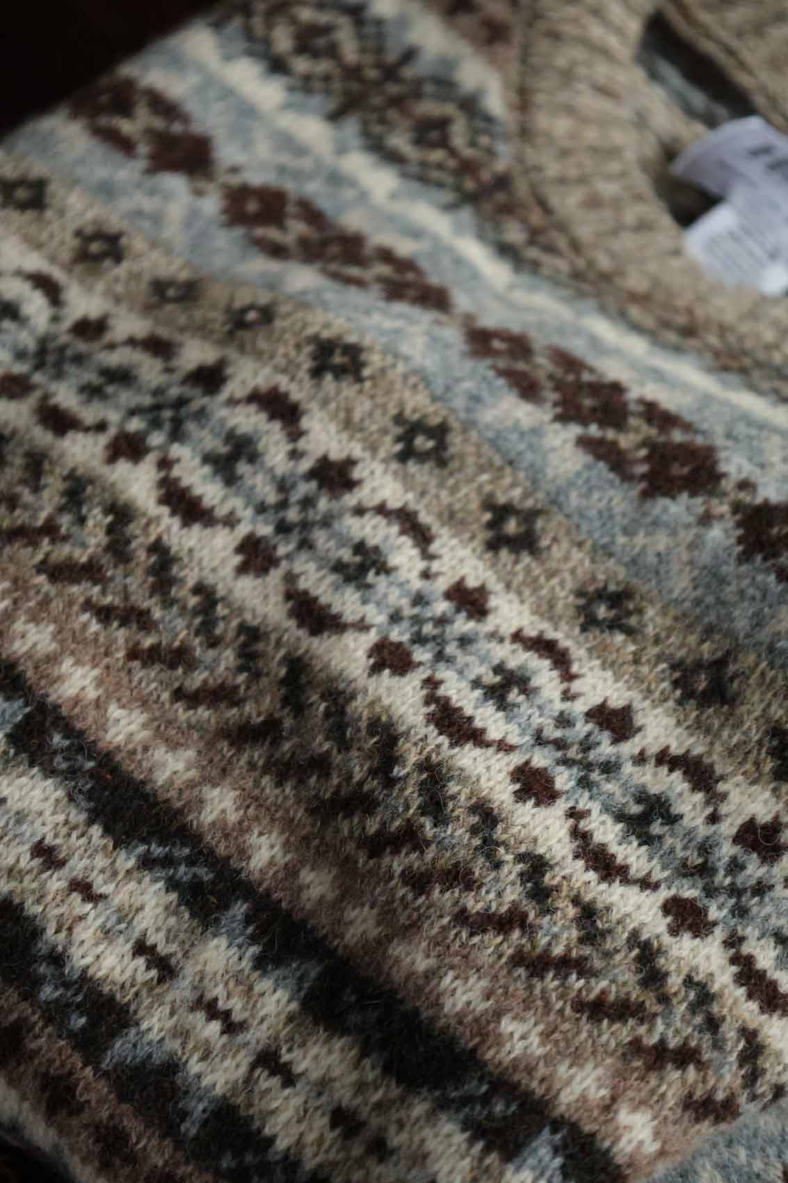 Fair Isle-Pullover Herren | Beige