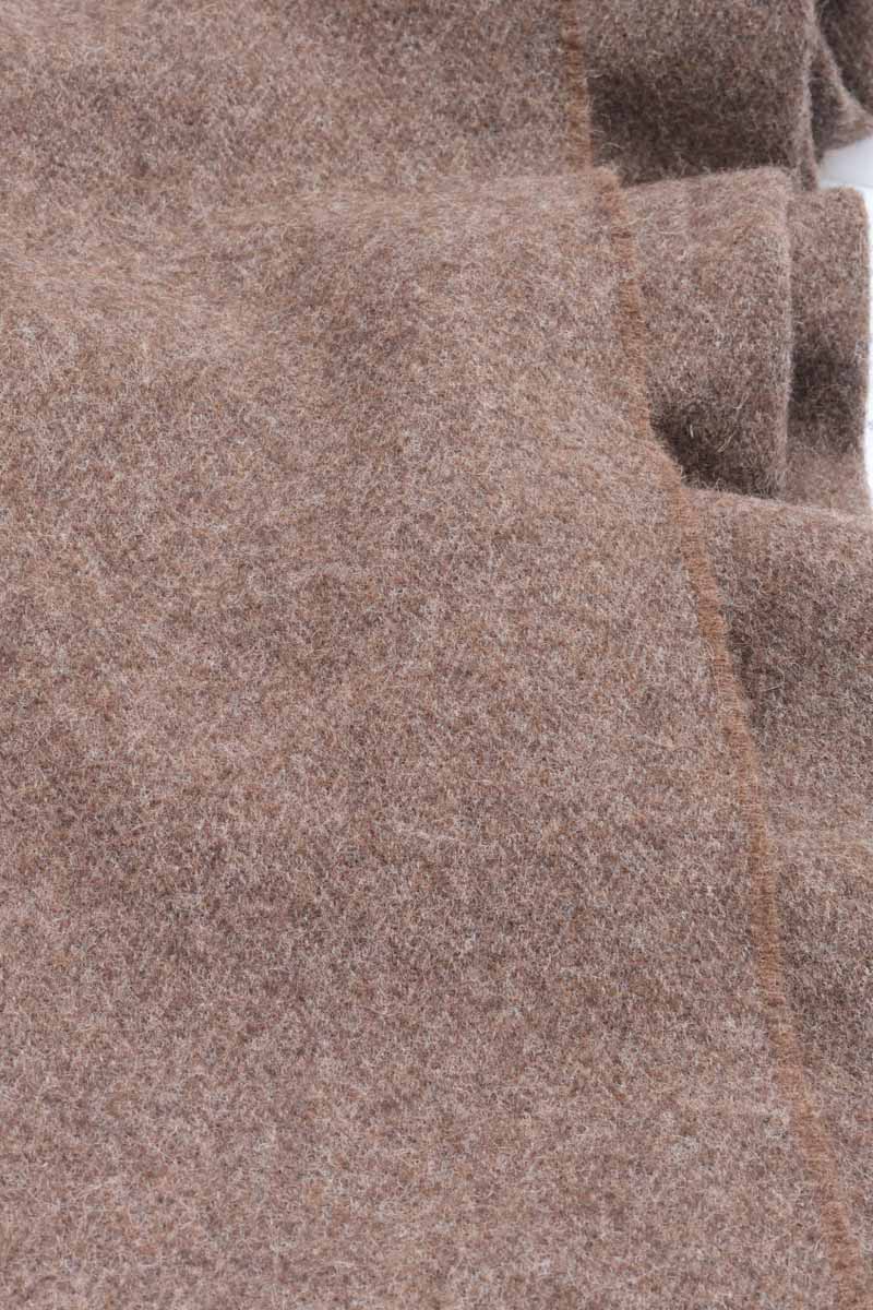 Shetland Worsted Wool Blanket Brown