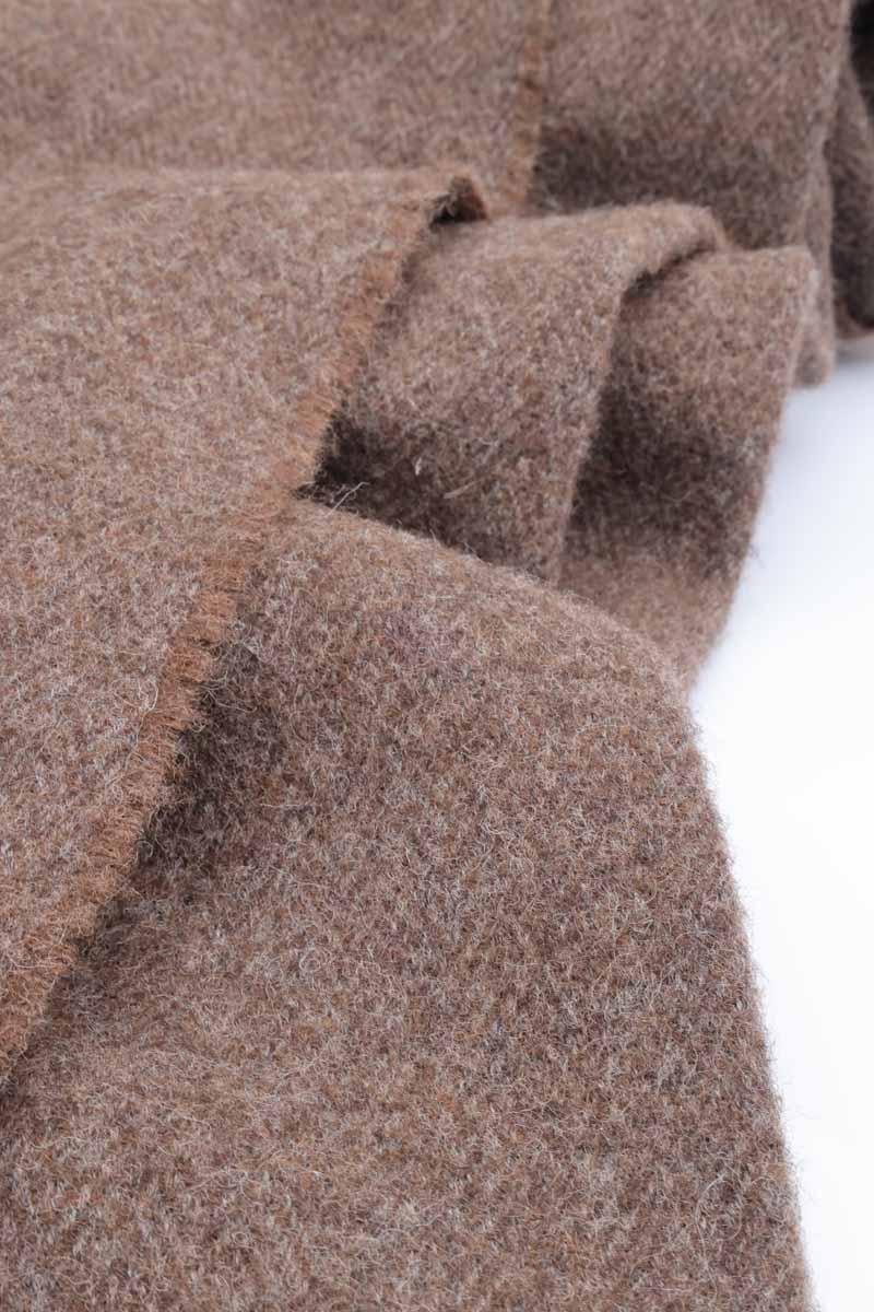 Shetland Worsted Wool Blanket Brown