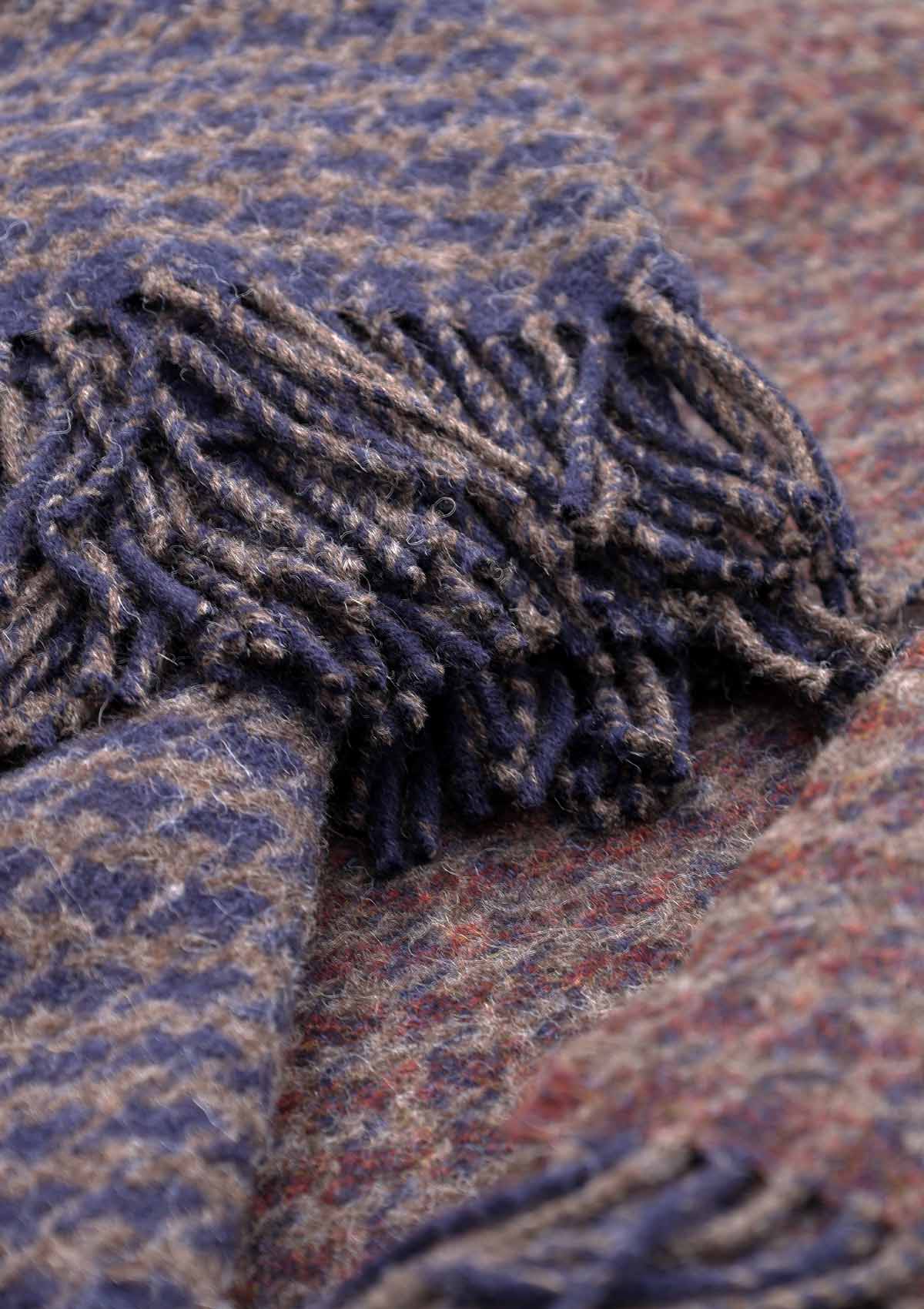 Shetland Wolldecke | Blau